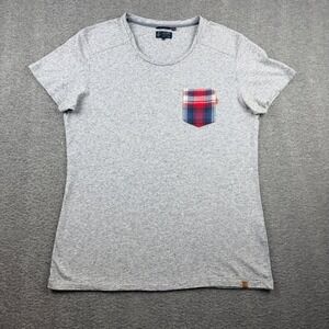 JC Rags‎ Grey Plaid Pocket Tee Shirt XL Regular Fit